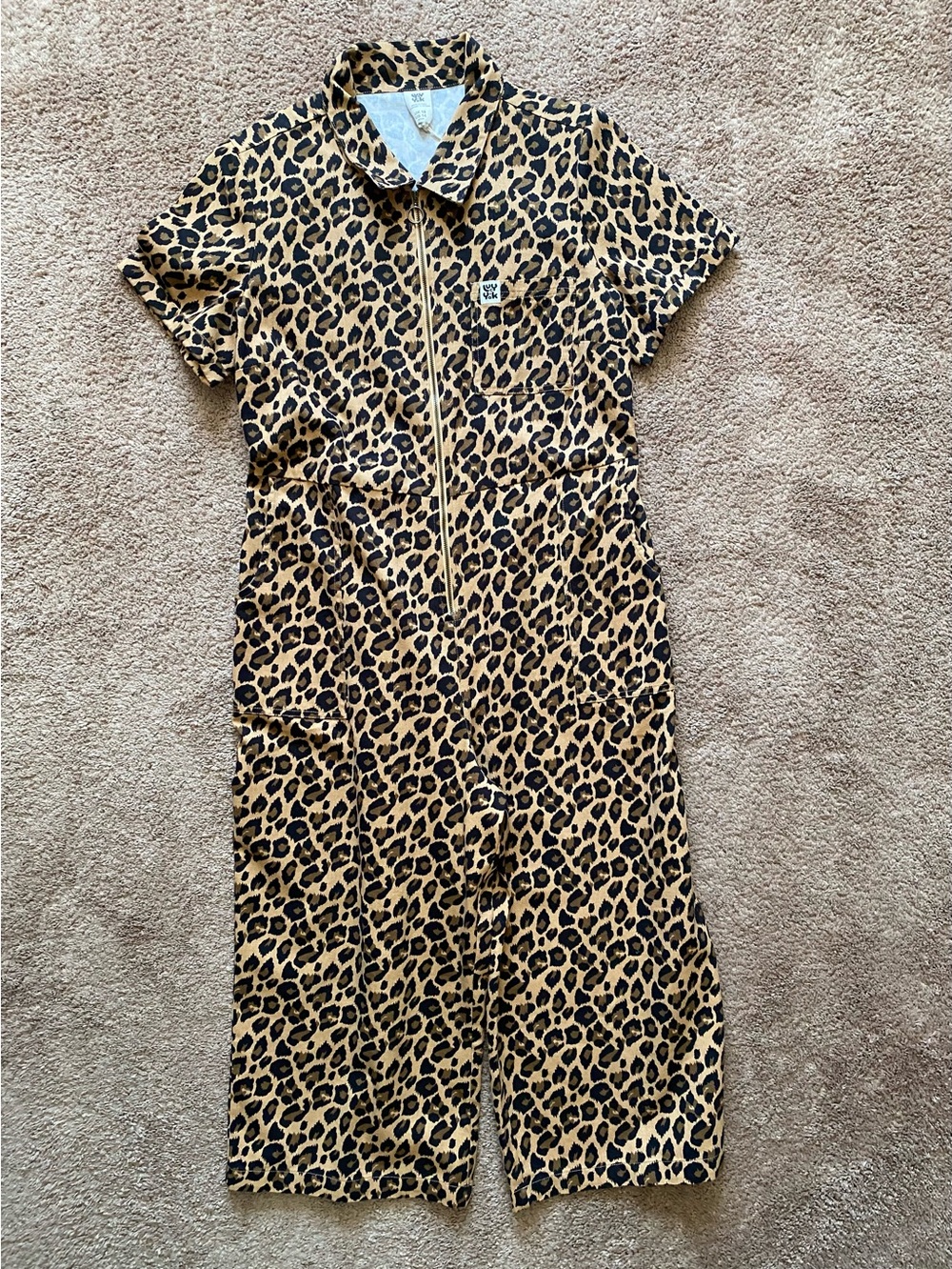 Lucy & Yak Leopard print jumpsuit